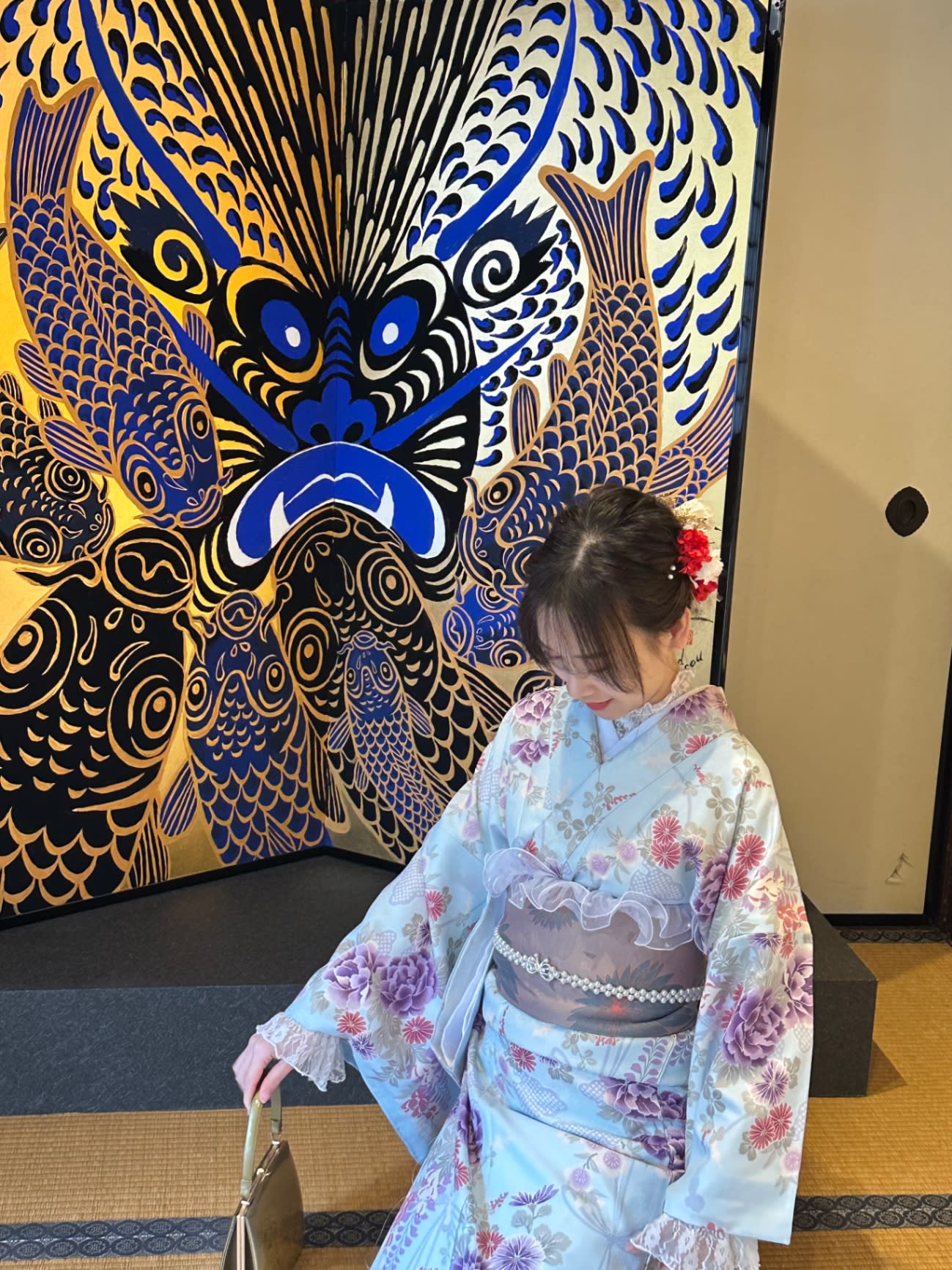 Modern coordinated kimono